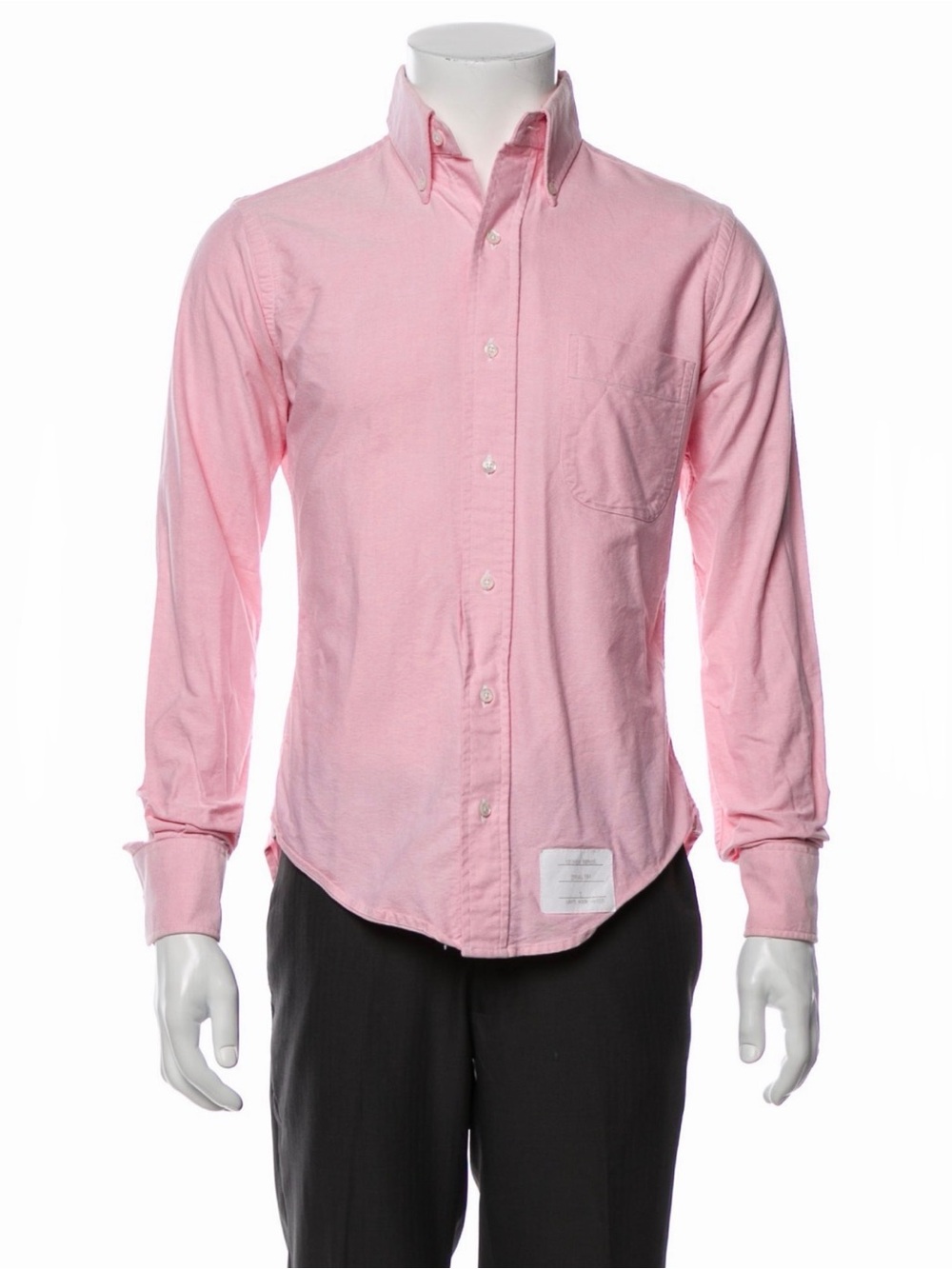 Thom Browne Pink Long-Sleeve Button-Down Shirt Size Small 1 Men
